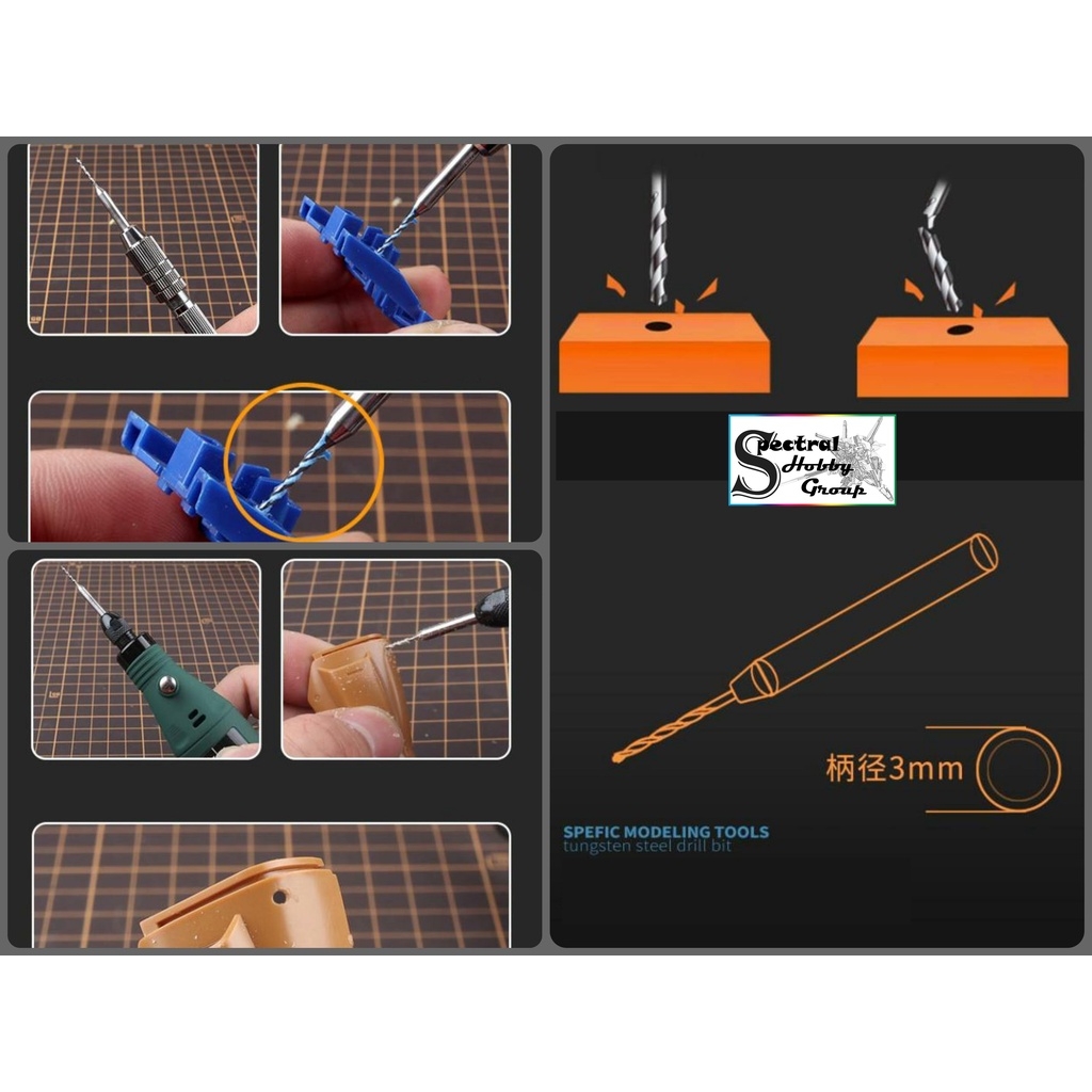 Dụng cụ USTAR mũi khoan mini mô hình 0.1 - 1.0mm UA