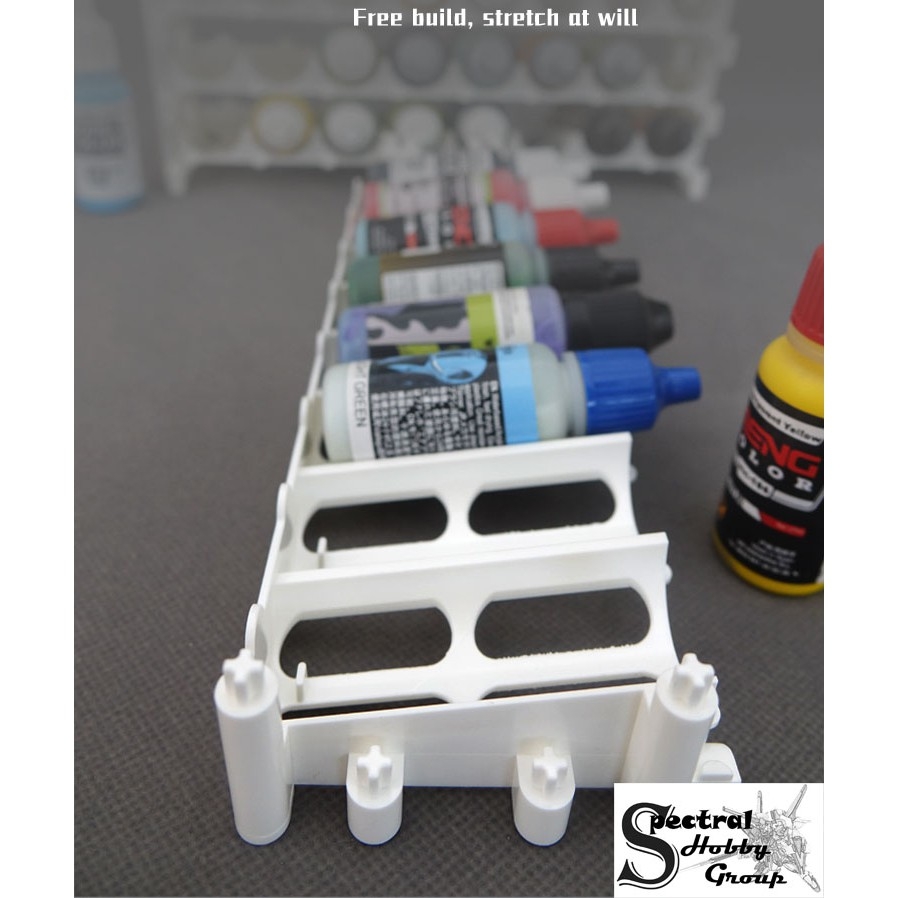 Dụng cụ khay kệ giá để sơn mô hình Water based paint combination paint rack PT006