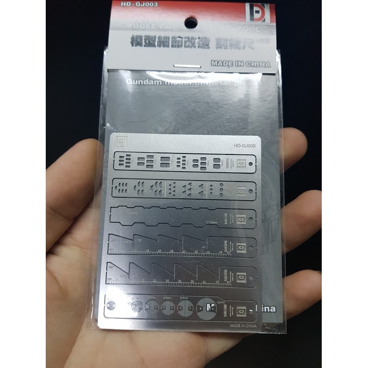 Dụng cụ hỗ trợ kẻ tạo line ALEXEN metal masking Edge Engraved AJ0090 0091 0092 0093 gundam Template