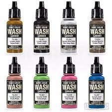 Sơn nước Acrylic Vallejo WASH tạo hiệu ứng mài mòn thời tiết AV 76505 76516 các loại