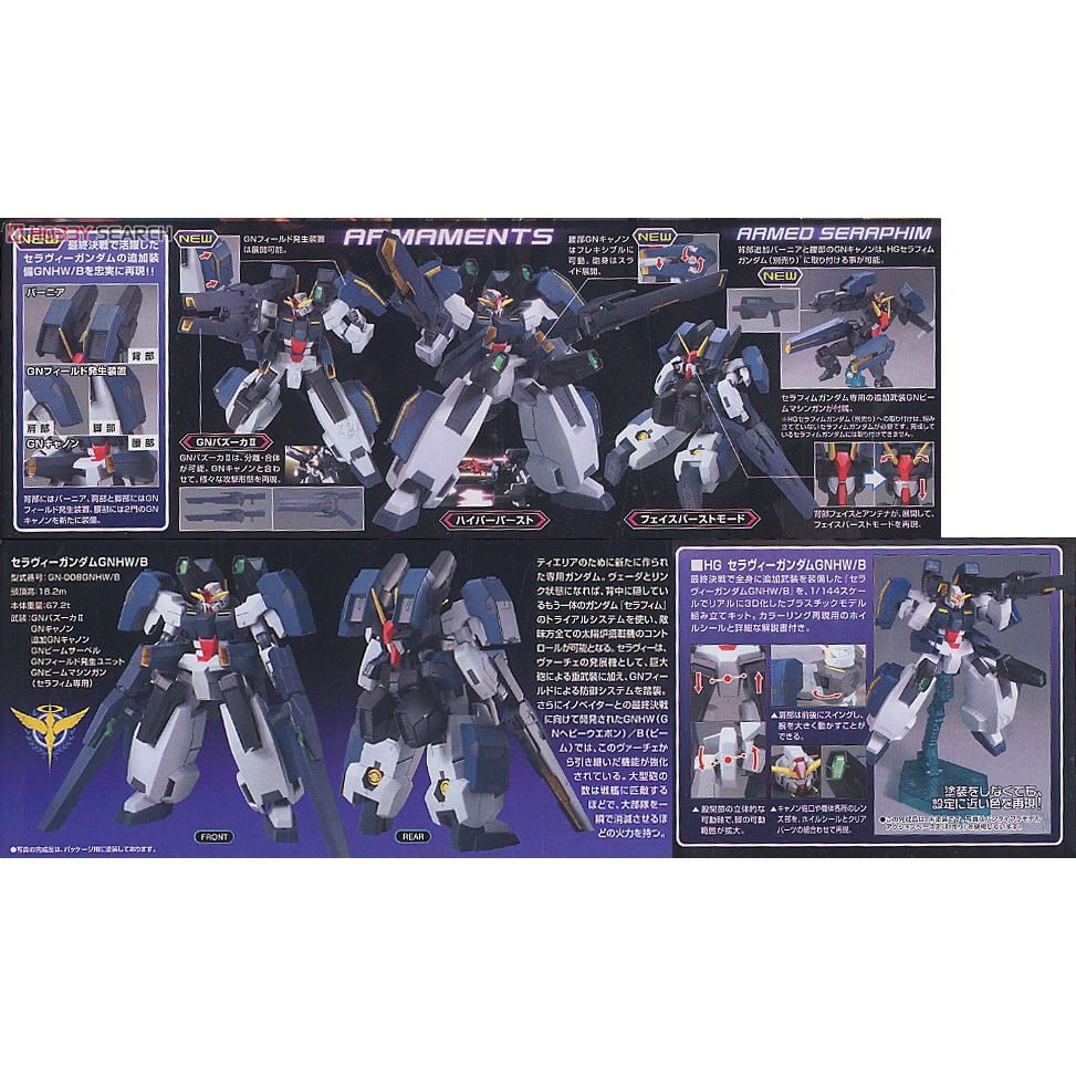 Mô hình lắp ráp HG 1/144 00 Seravee Gundam GNHW/B - Bandai