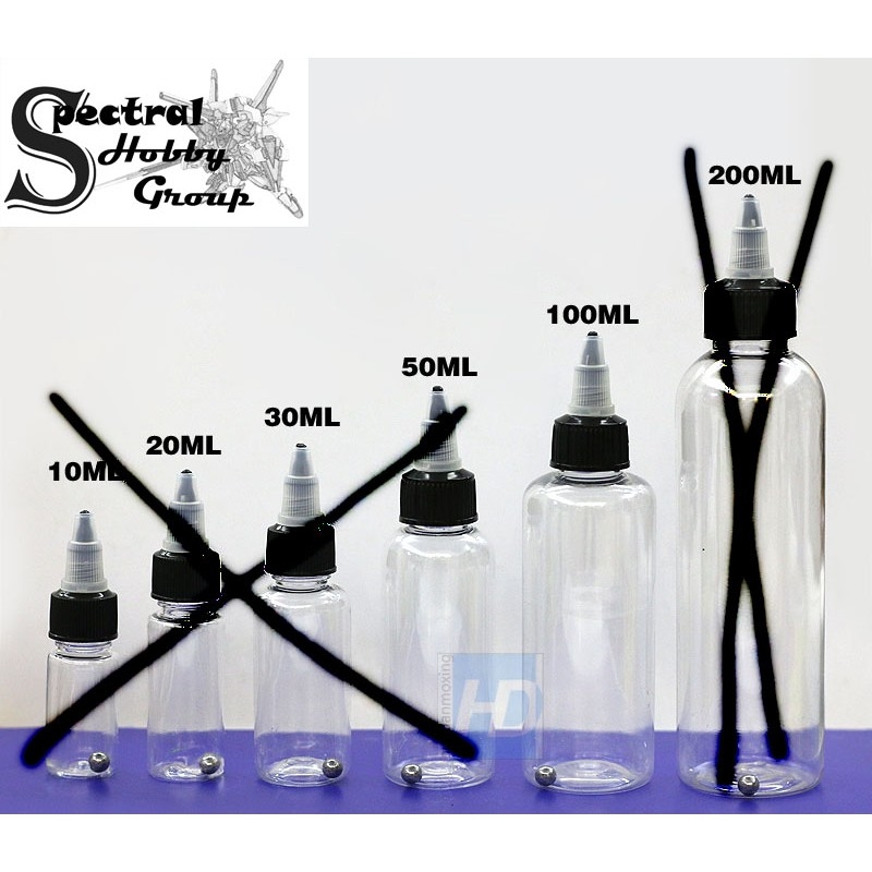 Lọ đựng pha sơn mô hình set 5 lọ Spare Bottle model paint - MIO