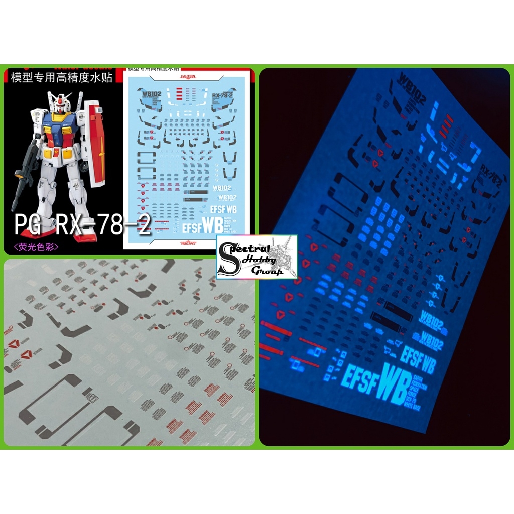 Decal nước dán mô hình PG RX-78-2 RX78 PGU 2.0 G3 gundam các loại Water sticker