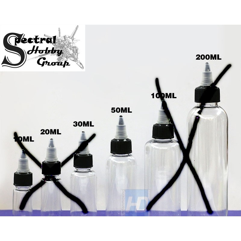 Lọ đựng pha sơn mô hình set 5 lọ Spare Bottle model paint - MIO