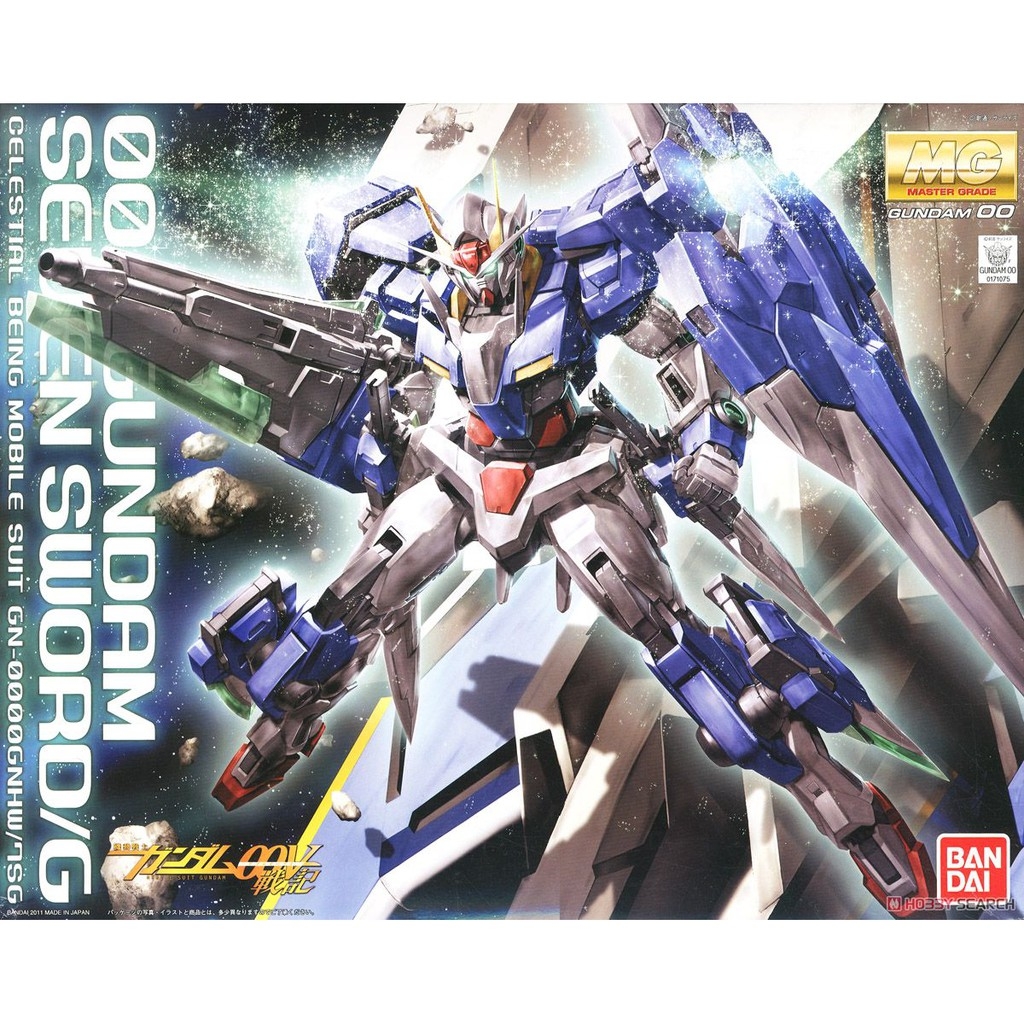 Mô hình lắp ráp MG 1/100 GN-0000 7S 00 Gundam Seven Sword G BANDAI