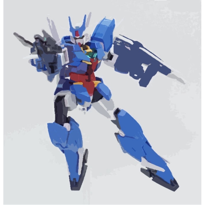 Mô hình lắp ráp HG 1/144 Core II Real Type Color & Earthree + support weapon gundam 001A