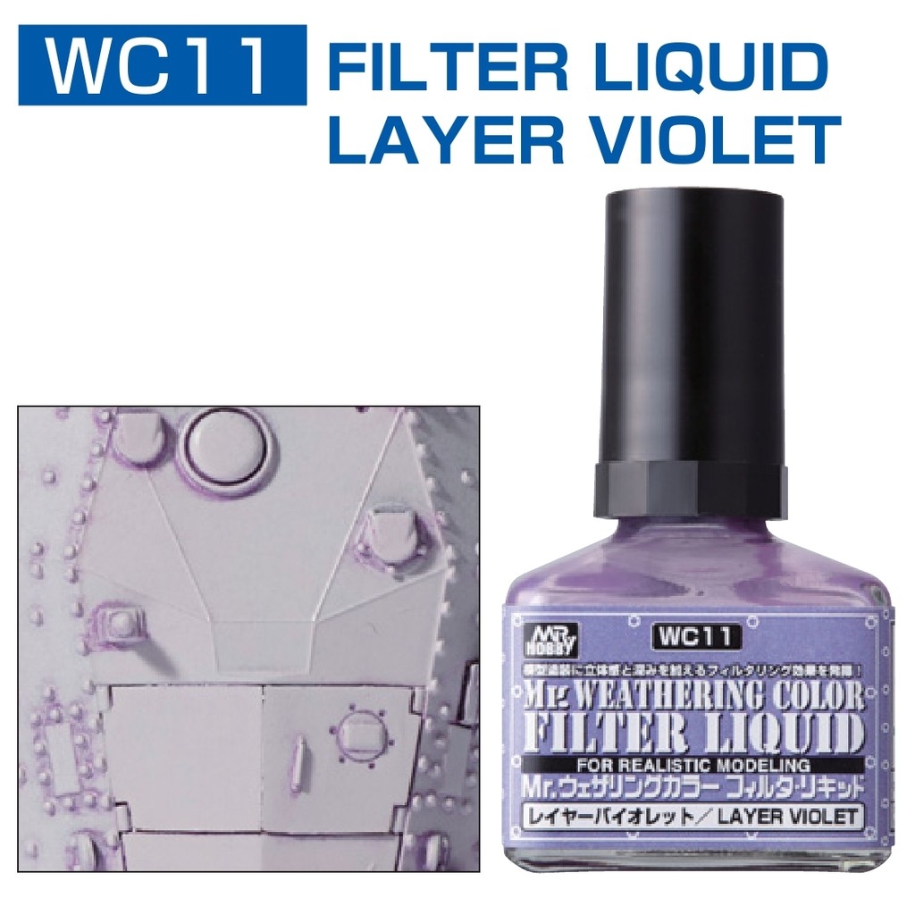 Sơn mô hình mr.hobby Dung dịch Mr Weathering Color | Panel Line - tool hobby