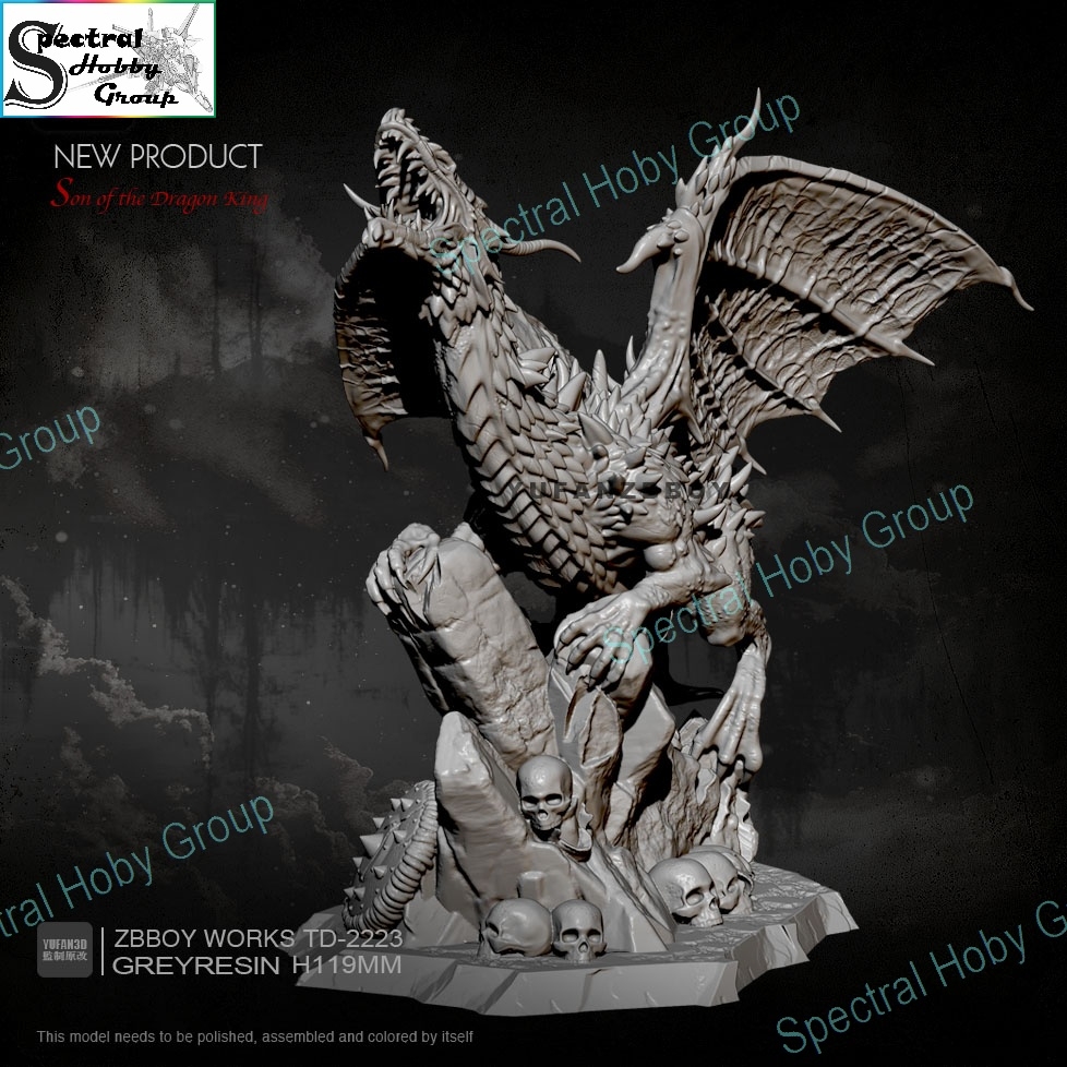 Mô hình nhựa Resin 119mm Ryuko-no-Ming Son Dragon King TD2223