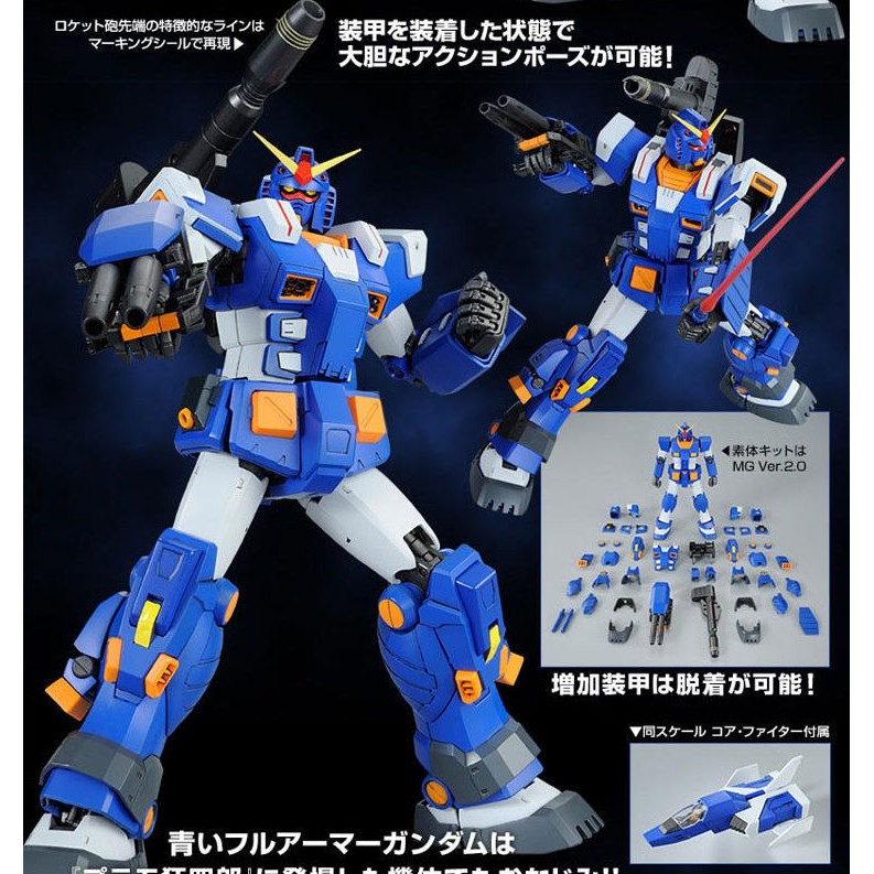 Mô hình lắp ráp MG 1/100 FA-78-1 Full Armor Gundam Blue Color FA78 P Bandai
