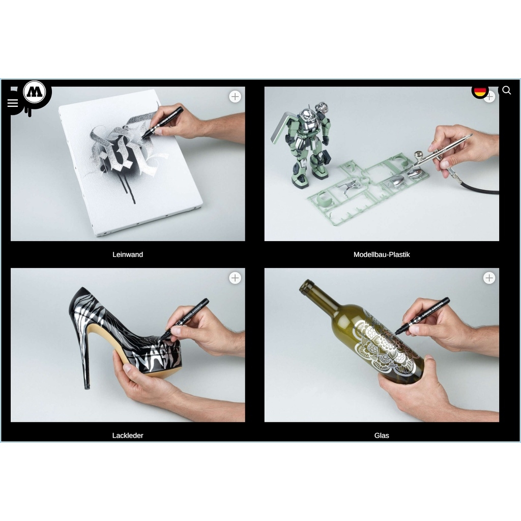 Bút kẻ bút tô bút sơn Molotow Liquid Chrome Marker cho mô hình tool hobby