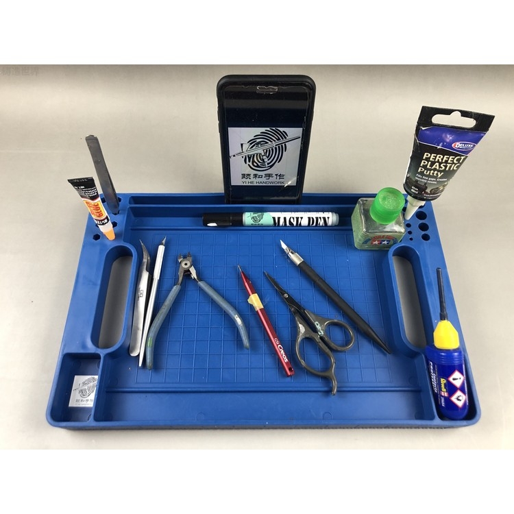 Dụng cụ Khay bảng mô hinh làm việc - hand made table paint tray gundam hobby