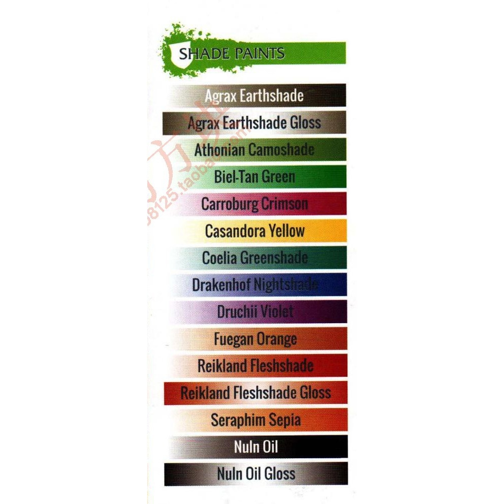 Sơn mô hình Citadel Shade color paint các màu