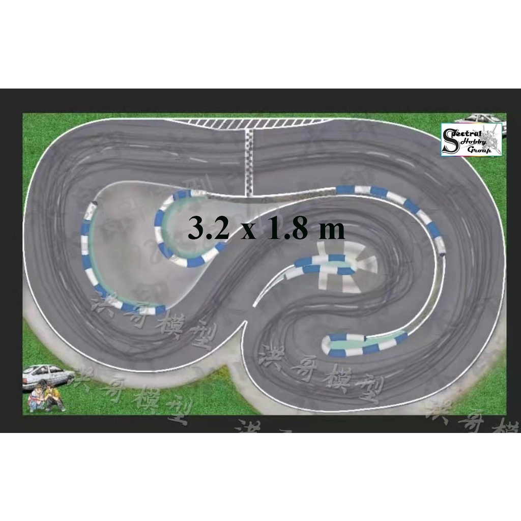 Phụ kiện RC CAR thảm đường đua Drift cho xe ô tô 1/24 - 1/28 Accessories RC