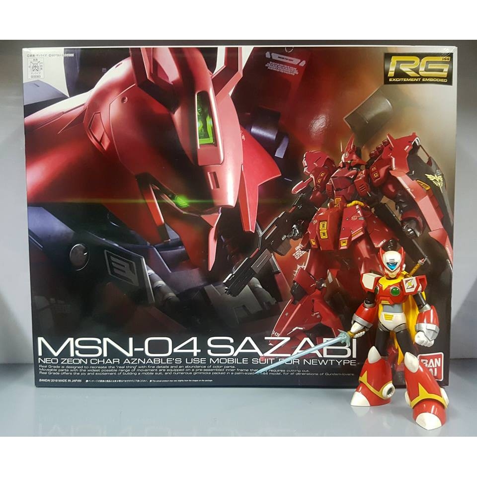 Mô hình lắp ráp RG 1/144 Sazabi - gundam Bandai