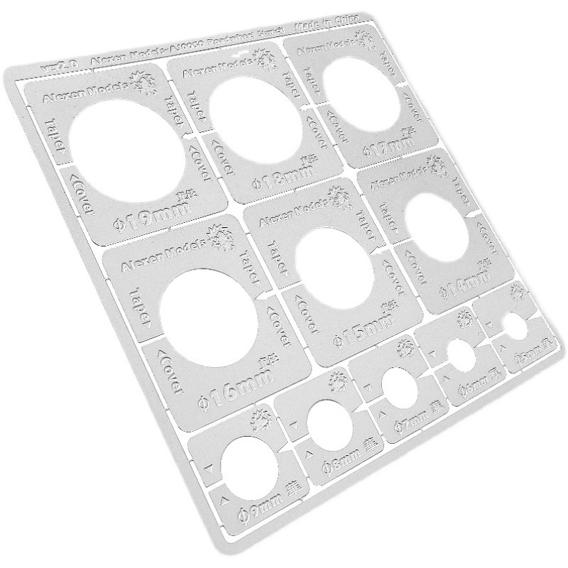 Dụng cụ mô hình Alexen metal masking hình tròn các cỡ AJ0050 model tool hobby