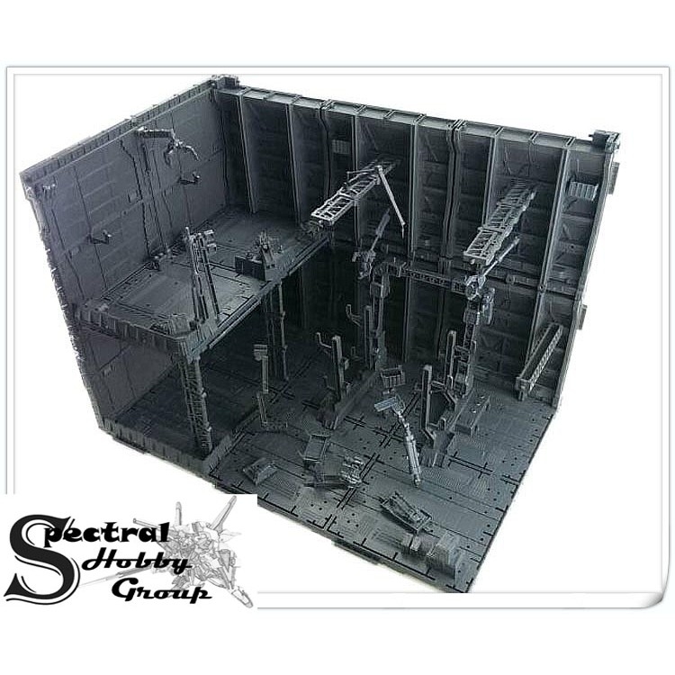 Mô hình sa bàn Domain Base CG Set 10 bộ gundam Hangar