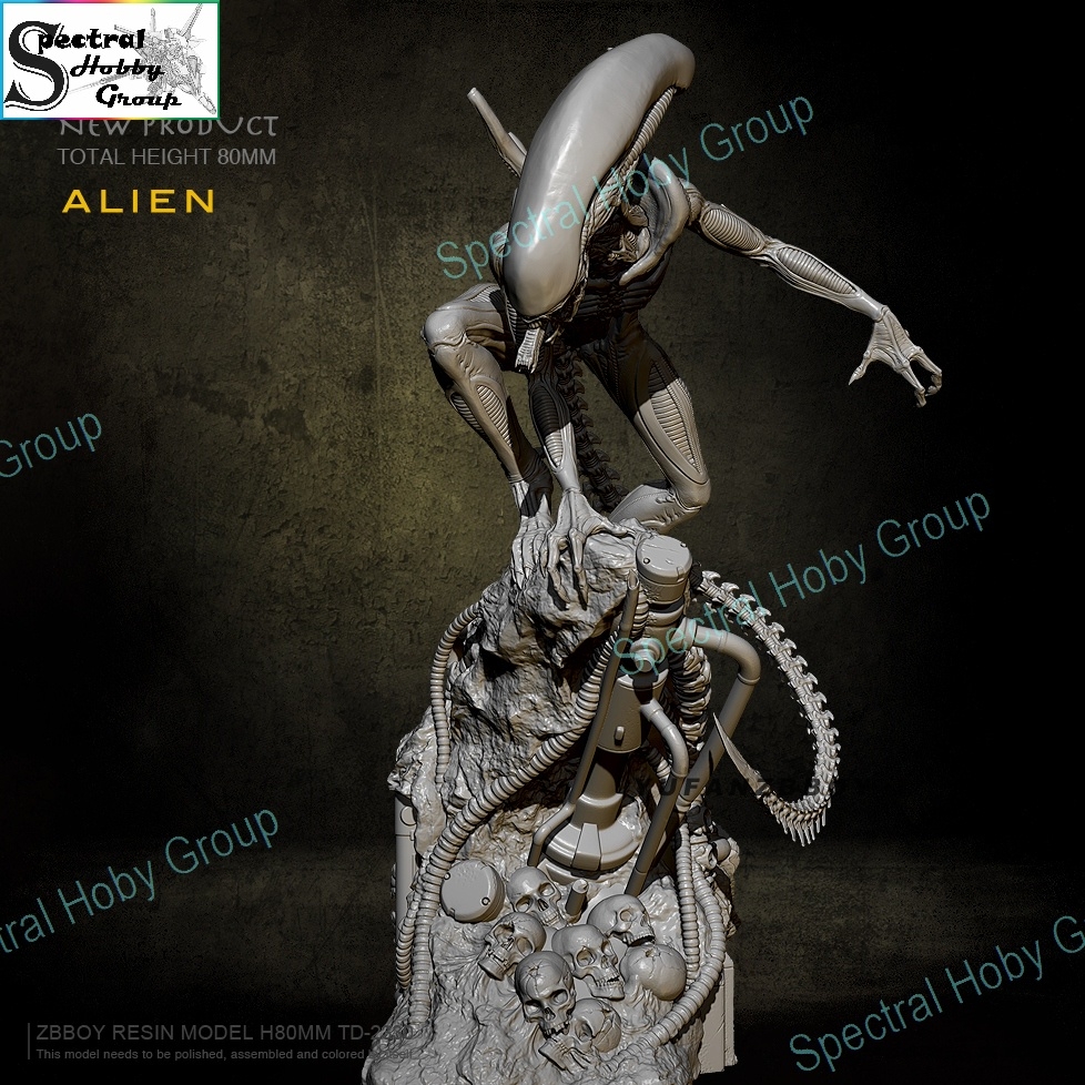 Mô hình nhựa Resin 80mm Alien Attack TD2330