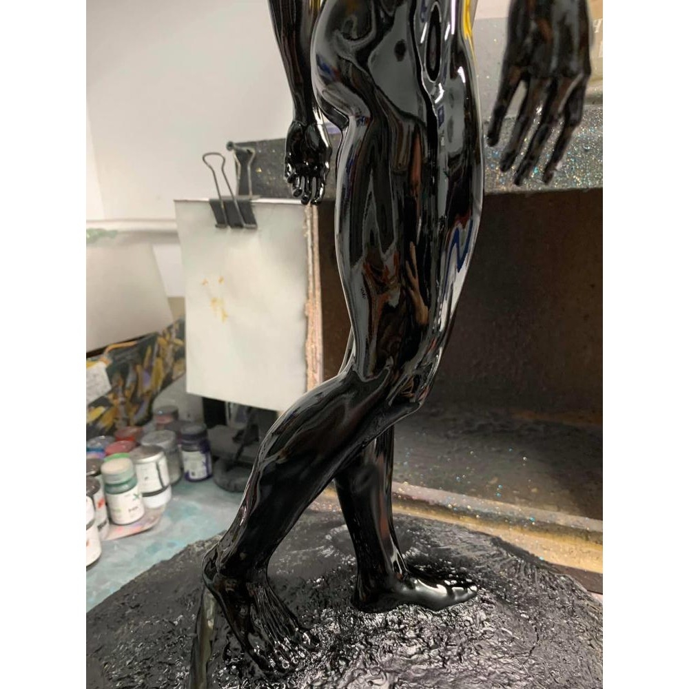 Bộ sơn mô hình mà siêu đen bóng - vàng bạc đặc biệt super fine black chrome silver gold MK4 MK9 MK10 Modo paint color