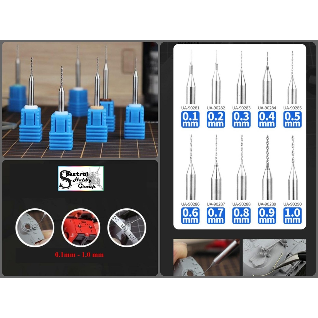 Dụng cụ USTAR mũi khoan mini mô hình 0.1 - 1.0mm UA