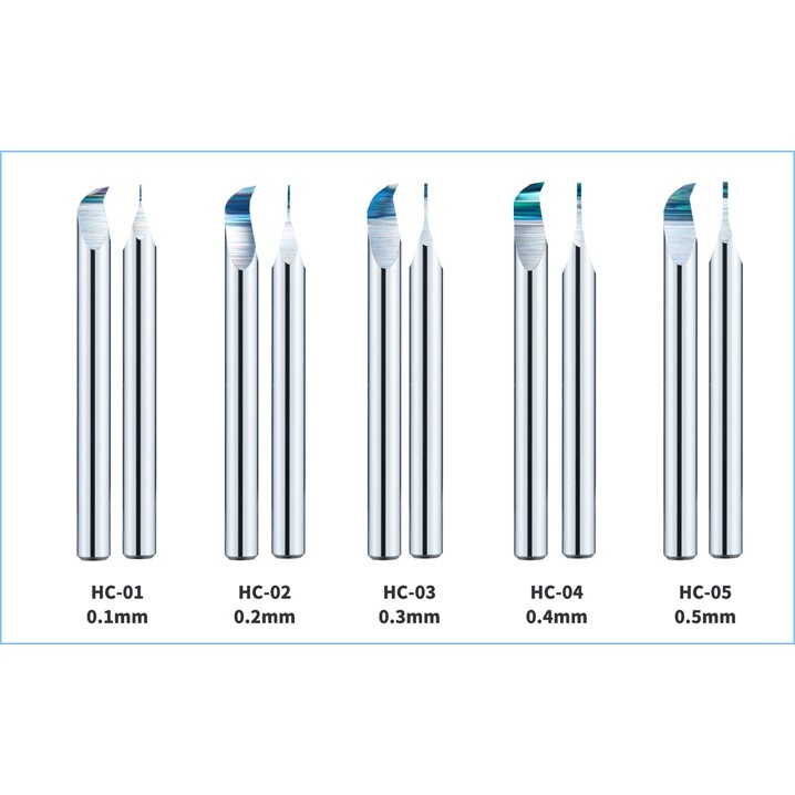 DSPIAE Chisel móc câu kẻ tạo line tungsten steel Engraved Hook Knife Head 0.1-1mm