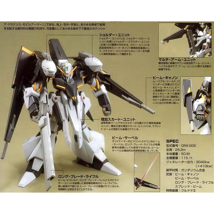 Mô hình lắp ráp HG 1/144 Gaplant TR-5 gundam TThongli