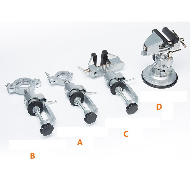 Dụng cụ Eto kẹp dính hút bàn - kẹp khoan - part mô hình table vise drill bracket multi-function