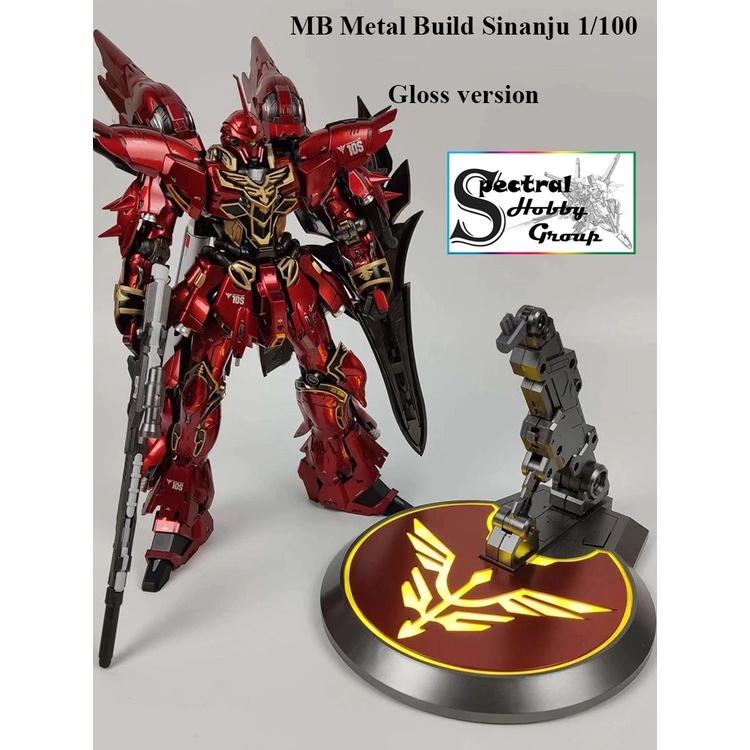 Mô hình MB Metal Build 1/100 Sinanju có led MS-10S Mettallic / Matt color