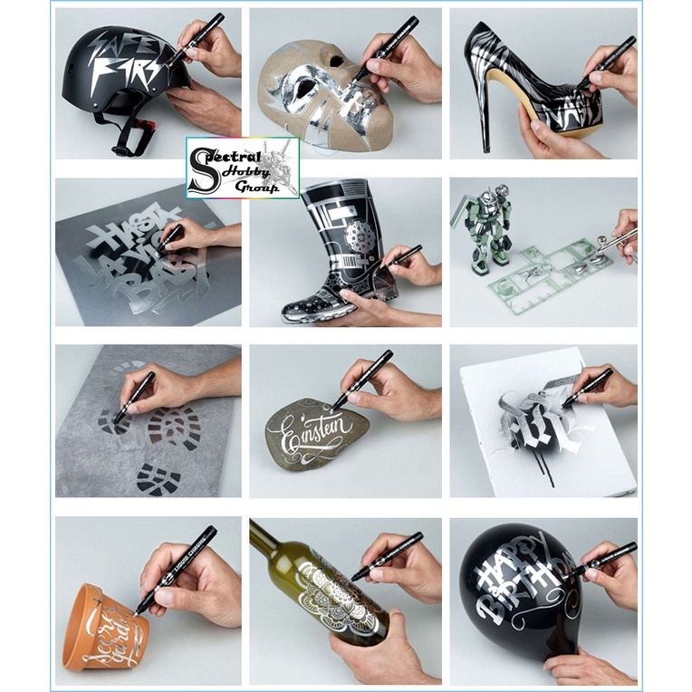 Bút kẻ bút tô bút sơn Molotow Liquid Chrome Marker cho mô hình tool hobby
