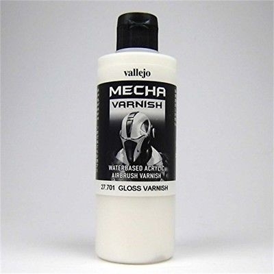 Sơn nước Acrylic Vallejo Mecha Varnish bảo vệ chóng mài AV 26517 70520 27701 Gloss Matt Protects painted