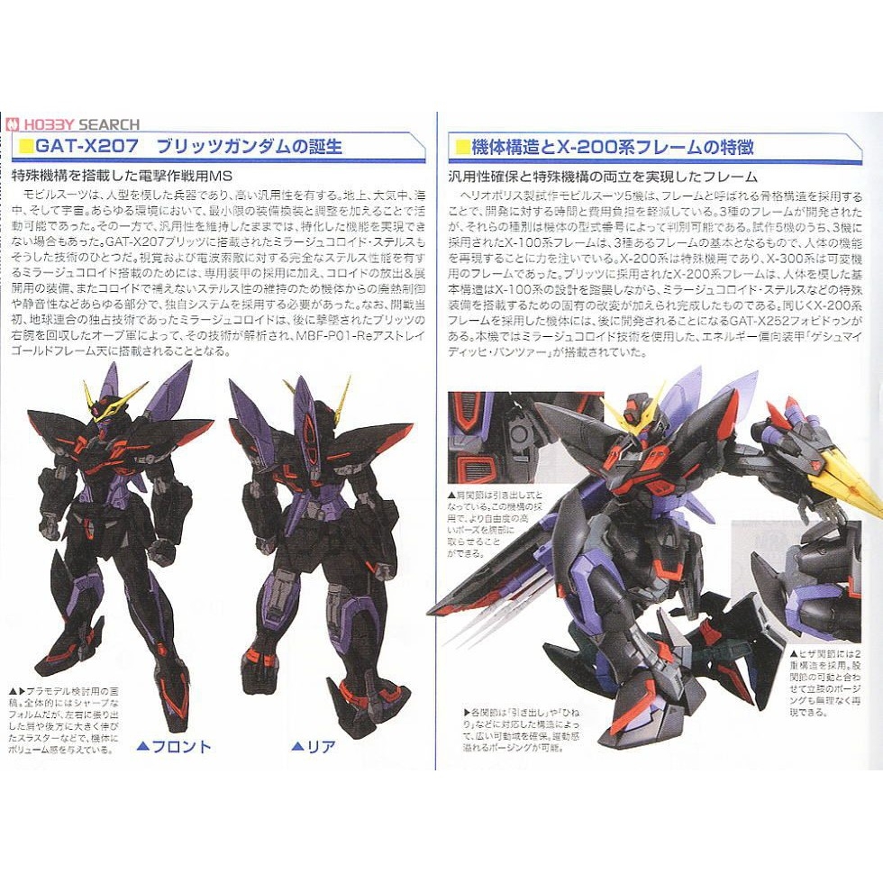 Mô hình lắp ráp MG 1/100 Blitz Gundam GAT-X207 Bandai