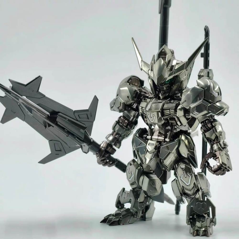 Mô hình lắp ráp MGSD GUNDAM BARBATOS Black Silver Coating G-08B GAOGAO model (Base+decal)