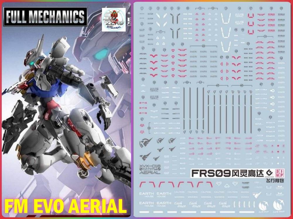 Decal nước dán mô hình CALIBARN MERCURY HG các loại Water sticker