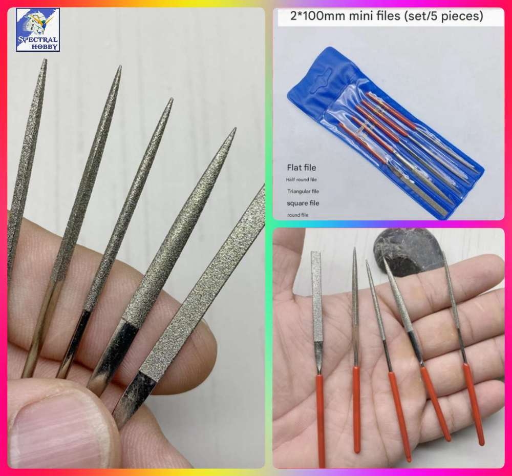 Bộ dũa 5 cây đánh mài nhám cho mô hình USTAR UA90650 9SEA Grinding Sanding Polisher