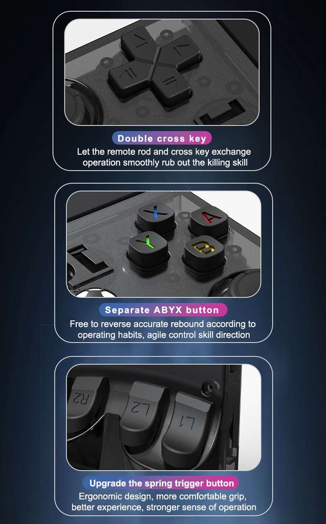 Máy chơi game R36 PRO MAX Retro Handheld Console 3.5 4.0 Inch Screen