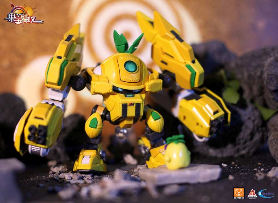 Mô hình lắp ráp Robo Trái cây Dứa Thơm giác đấu Fruity robo Pineapple slasher