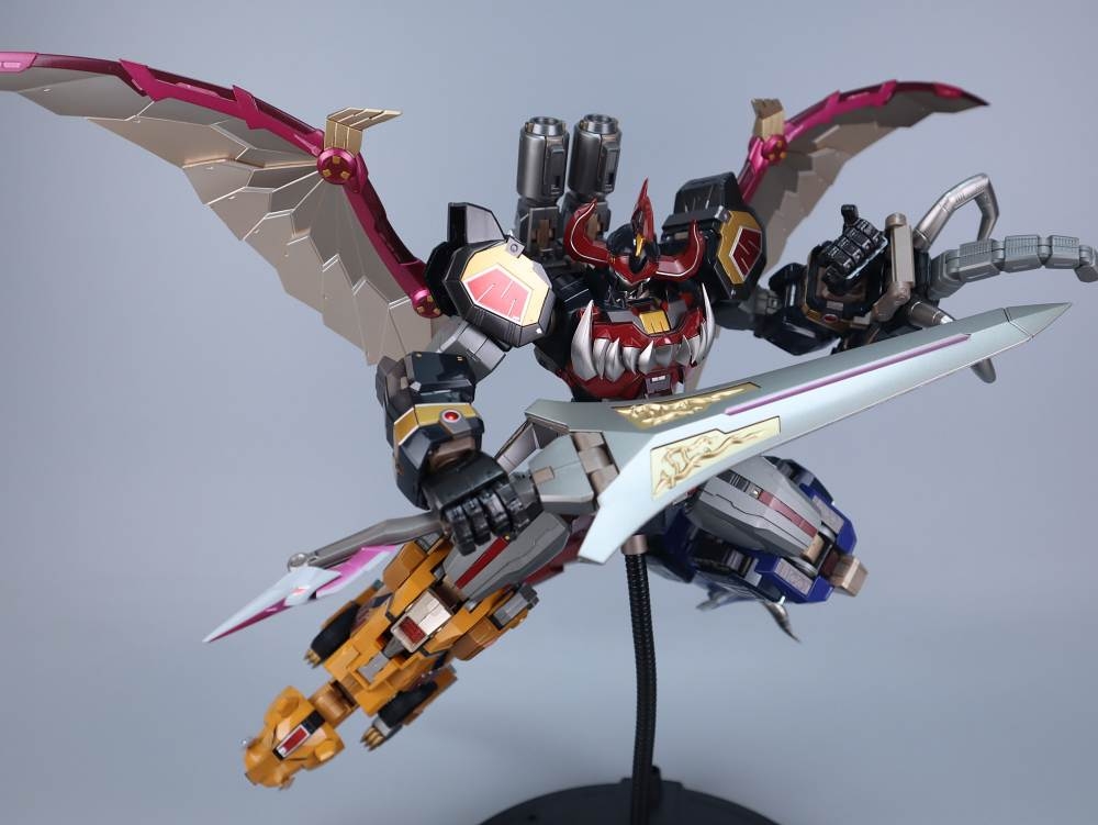 Mô hình G-01 Mighty Morphin Power Rangers Dino Megazord Daizyujin metal alloy model