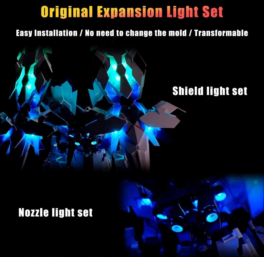Bộ led Kosmos RGB cho mô hình PG Unicorn Perfectibility Banshee Phenex gundam ver2 nháy theo nhạc