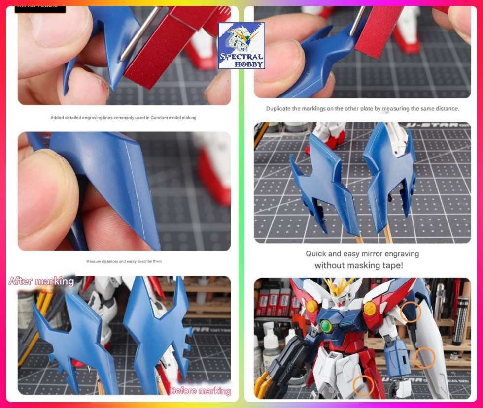 Kẻ line chisel khắc đều song song ustar UA90040 equidistant engraving parallel knife