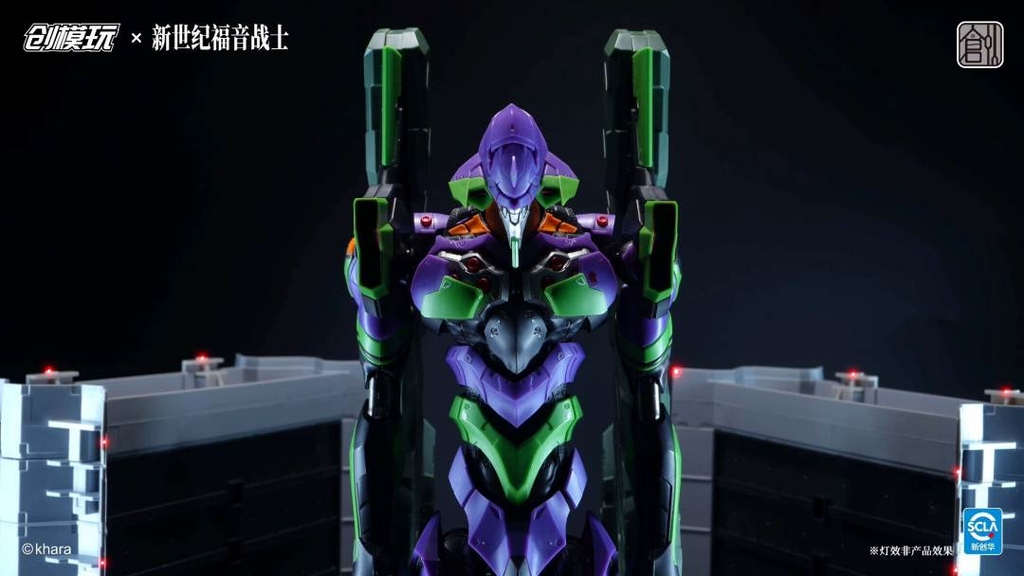 Mô hình lắp ráp Tron Creative Evangelion EVA-01 & 06 Metal Frame Alloy Movable