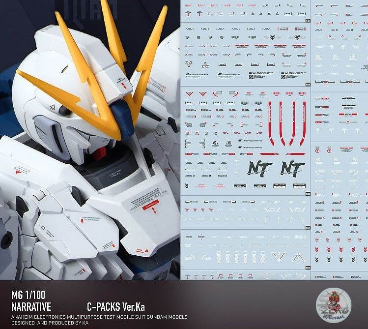 Decal nước LNX MG Narrative gundam - High Precision Decal Paper