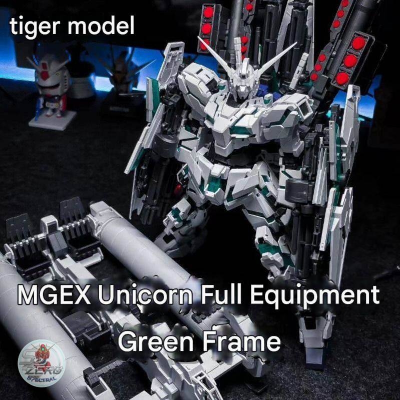 Mô hình lắp ráp 1/100 MGEX Unicorn Full Armor (Green / Clear Frame) - Tiger model