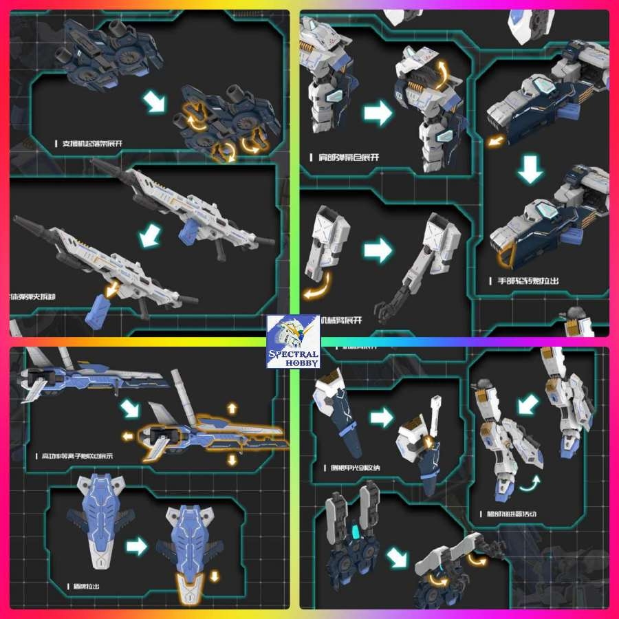 Mô hình lắp ráp MG 1/100 Asgard Star Field alloy metal frame NGEW-03-01 EDDAS