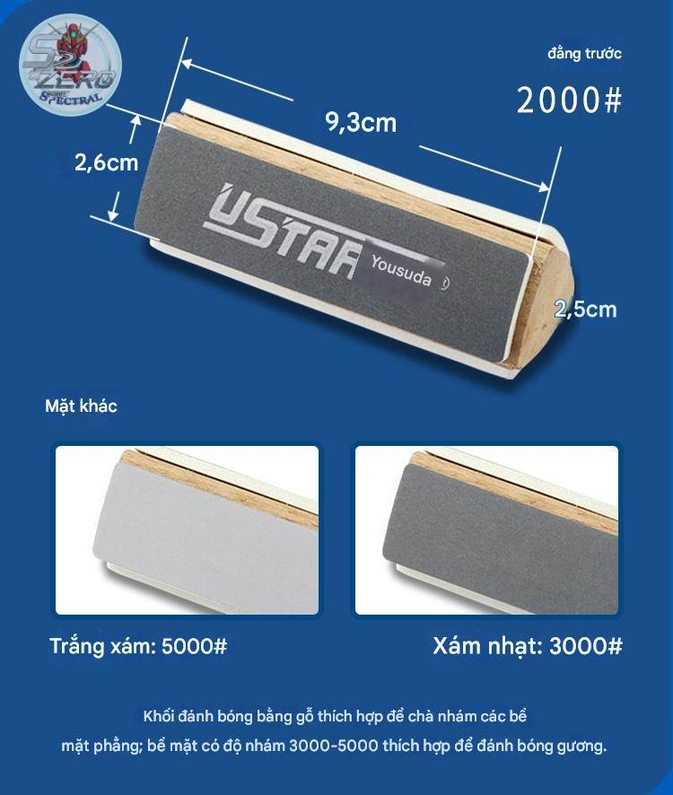 Bộ nhám mịn ustar UA91605 #800-5000 sandblock sponge