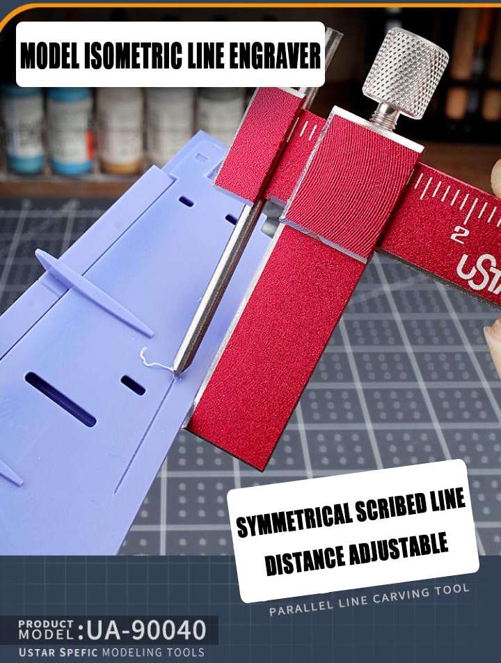 Kẻ line chisel khắc đều song song ustar UA90040 equidistant engraving parallel knife