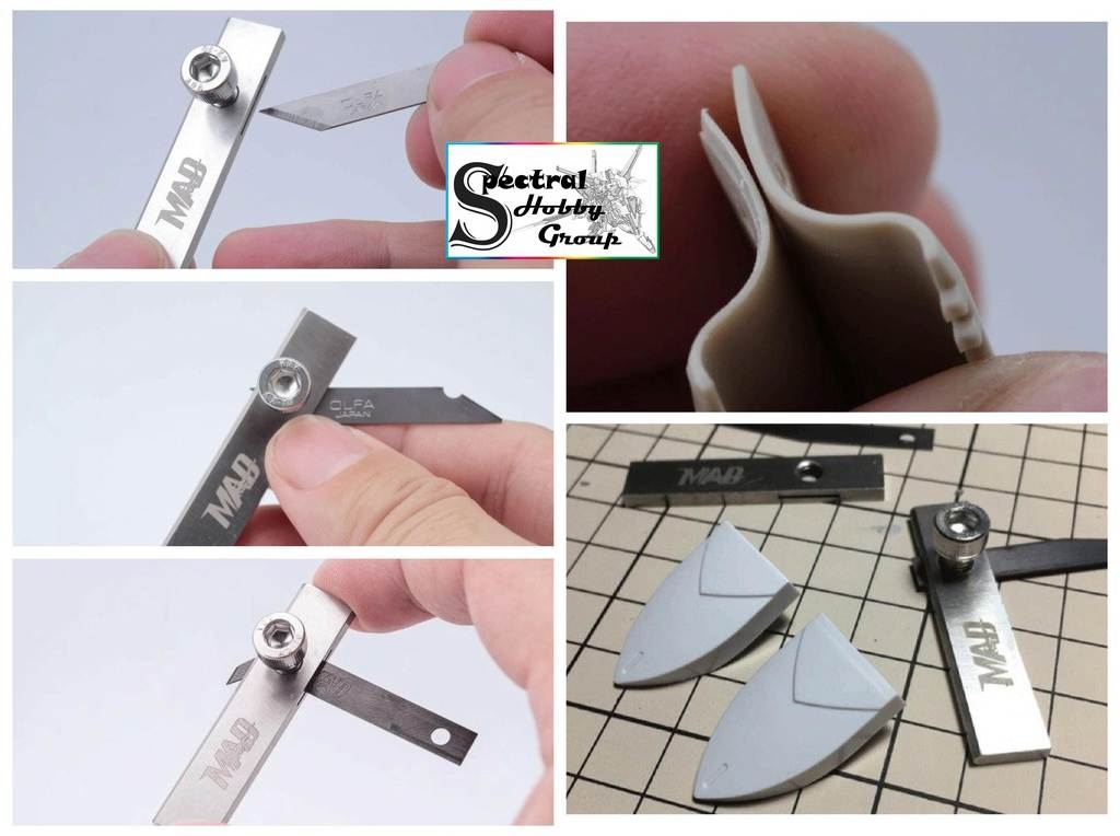 Dụng cụ hỗ trợ tạo line đường cong - thẳng Madworks MT001 Line Carving Guide chisel