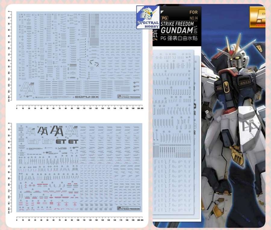 Decal nước dán mô hình PG MG HG RG STRIKE FREEDOM các loại water sticker