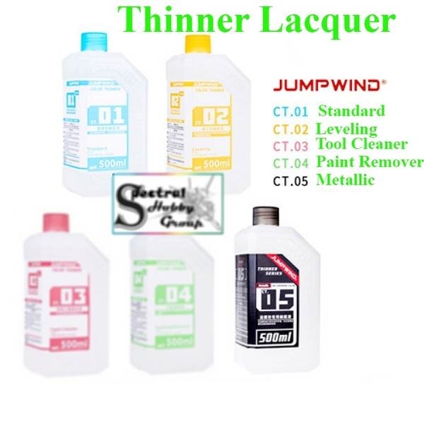 Dung môi pha sơn lacquer JUMPWIND Thinner Basic, Leveling, Metallic paint