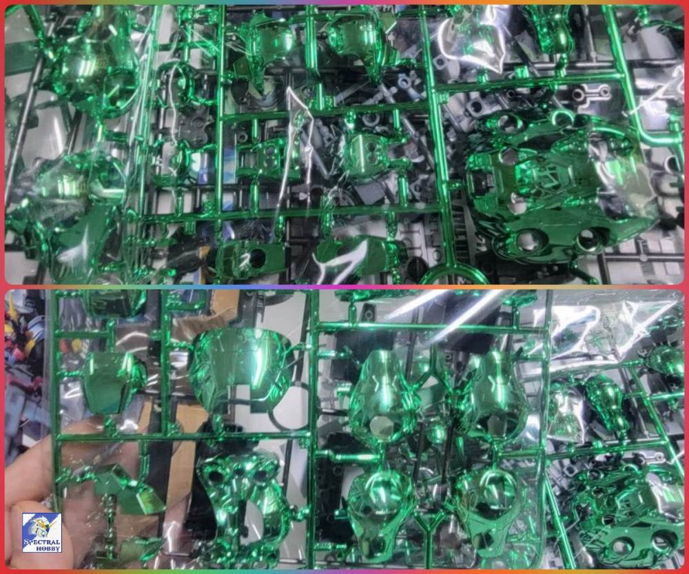 Mô hình lắp ráp HG 1/144 Gusion IBO Electroplating Metallic Green Red color - Star model