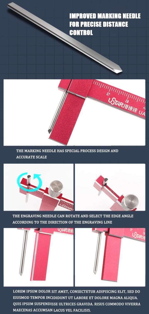 Kẻ line chisel khắc đều song song ustar UA90040 equidistant engraving parallel knife