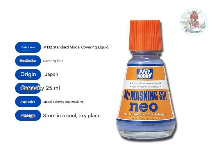 Dụng cụ masking lỏng sol neo mr.hobby water soluble cutable covering liquid brush